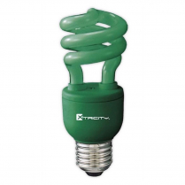 COMPACT LIGHT BULD FLUOCOMPACTE SPIRAL GREEN COLOR 13W