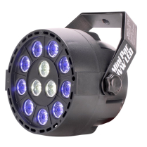 MINI PAR 9 DEL UV + 3 DEL BLANC 1W - ADJ