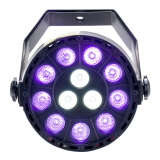 MINI PAR 9 DEL UV + 3 DEL BLANC 1W - ADJ