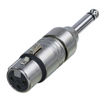 ADAPTATEUR XLR FEMELLE &Agrave; 1/4 MONO - NEUTRIK