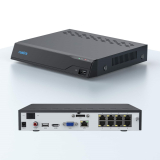 KIT DE 4 CAM&Eacute;RAS BULLET IP 4K 8MP POE AVEC IA &mdash; 2TB