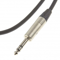 XLRM CABLE WITH 1/4" MALE STEREO (TRS) NXMS PLUG &mdash; VARIOUS LENGTHS