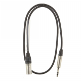 XLRM CABLE WITH 1/4" MALE STEREO (TRS) NXMS PLUG &mdash; VARIOUS LENGTHS