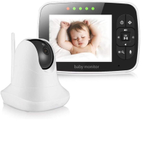 Baby Monitor, Video Baby Monitor Wireless Night Vision Dual View Video, Newborn Baby Monitor with Zoomable Night Vision Digital Colour Camera, Two-Way Audio, Lullabies