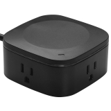 MULTIPRISE ELECTRIQUE A 2 PRISES ET 3 USB NOIR GLOBE