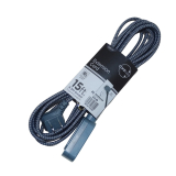 RALLONGE ELECTRIQUE 15 PIEDS GAINE TRESS&Eacute;E GRIS