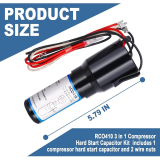 3 in 1 Compressor Hard Start Capacitor Kit