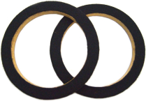 MDF Speaker Ring With Black Carpet 3/4 Spacer