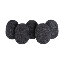 BONNETTE MOUSSE RYCOTE POUR MICRO LAVALIER (NOIR, 5 UNIT&Eacute;S)