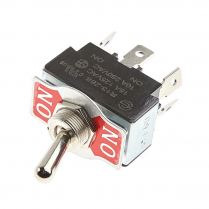 GROS TOGGLE ON-ON 15A DPDT QC .250