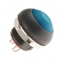 Sealed Push Button, Blue (On)-Off Switch, Round, M Serie,SPST,  5,35in