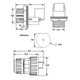 UNION CHASSIE RJ45 CAT6 IP67