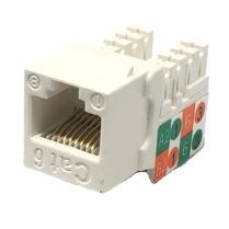JACK RJ45 KEYSTONE CAT 6 BLANC
