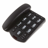 disc TELEPHONE GROS BOUTONS NOIR
