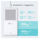 Kit 2 CPL AV1000 + WiFi AC750, 1 port Gigabit remis a neuf par Tp-Link