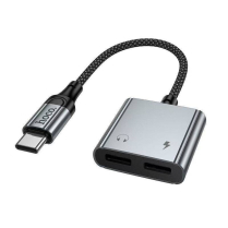 ADAPTATEUR USB-C &Agrave; 2X USB-C AUDIO/CHARGE - hoco.