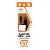 METALLIC USB TO TYPE-C CABLE 2M