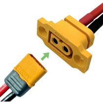 CONNECTEUR DOUBLE BULLET F CHASSIE ET MALE CABLE 60A