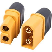 CONNECTEUR BAT LIPO DOUBLE BULLET M-F UPG 60A