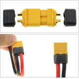CONNECTEUR BAT LIPO DOUBLE BULLET M-F UPG 60A
