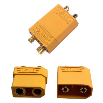 CONNECTEUR BAT LIPO DOUBLE BULLET M-F 90A