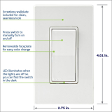 INTERRUPTEUR MURAL 15A Z-WAVE LEVITON
