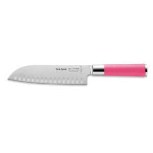 F.Dick Pink Spirit Santoku Knife Kullenschliff 7"