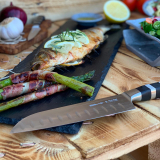 F.Dick 1905 Santoku Knife Kullenschliff Black 7"