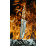 F.Dick VIVUM Santoku Knife Kullenschliff Birch 7"