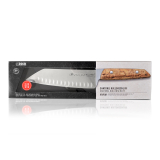 F.Dick VIVUM Santoku Knife Kullenschliff Birch 7"