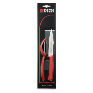 F.Dick ProDynamic Knife Set with Peeler Red (2 Pcs)