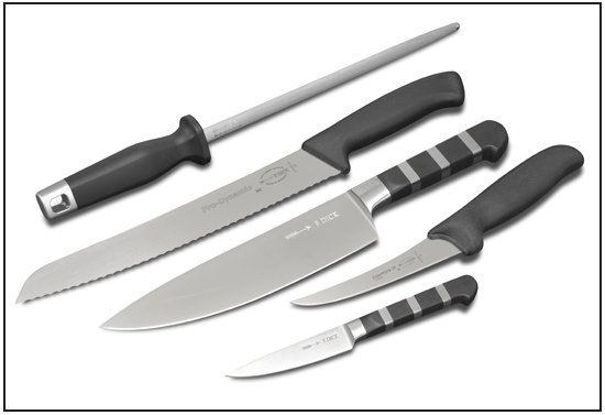 Friedr Dick knives on display