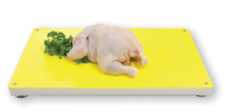 Profboard shown with yellow sheet used for poultry