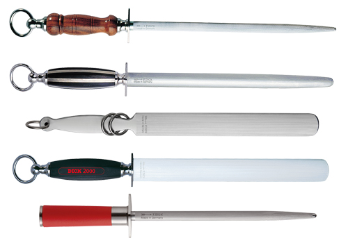 The various types of Friedr Dick sharpening steels