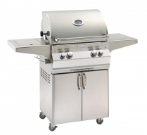 AURORA GRILL W/SINGLE SIDE BURNER & ROTISSERIE BACKBURNER