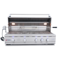 42" Cutlass Pro Grill W/Rear Burner, Briq. Tray & Blue LED
