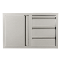 Door/3-Drawer Combo Soft Close-LEFT SWING