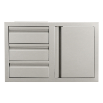 Door/3-Drawer Combo Soft Close-RIGHT SWING