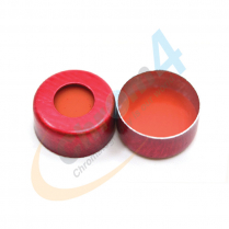 Cap Crimp 11mm Seal Red PTFE/Red Rub Sil