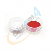 Cap Snap 11mm CLR Red PTFE/WHT Sil Slit