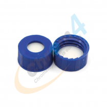 Cap Screw 9mm Blue Ribbed Natural PTFE/Sil Slit