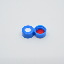 Cap Screw 9mm Blue Ribbed Red PTFE/WHT Sil Star-Slit