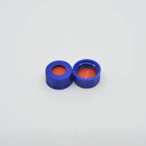 Cap Screw 9mm Dark Blue Ribbed CLR FEP/Sil Slit