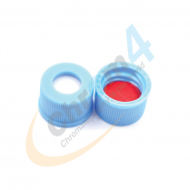 Cap Screw 10mm Blue Ribbed Red PTFE/WHT Sil Slit