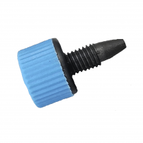 PEEK Fittings Fingertight Soft Grip Blue Non-Slip Long