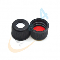 Cap Black PP 8-425 PTFE/Silicone