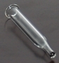 300&micro;L Glass LV Insert, Req. Metal Spring, 6x38mm