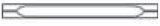 GC Liner, Splitless, Double Taper, Deactivated, 4mm, Agilent