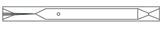 GC Liner, Direct, Double Taper, Bottom Hole, 4mm, Agilent