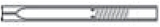 GC Liner, GP Split, Single Taper, Wool, Deact., 4mm, Agilent